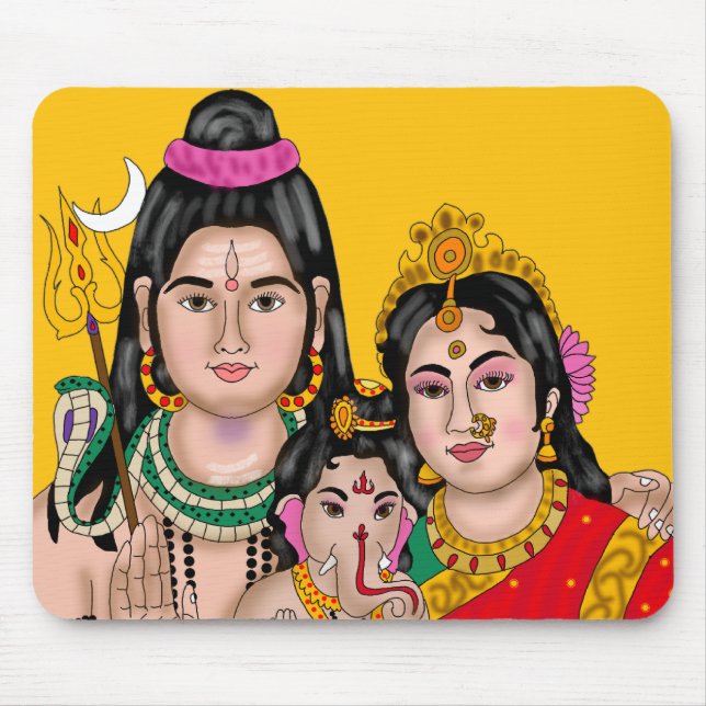 Shiva’s Family Mouse Pad (Front)