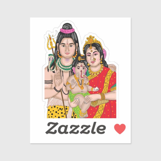 Shiva’s Family Sticker (Sheet)