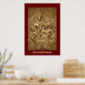 Shiva & Shakti Embrace Poster (Kitchen)