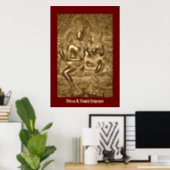 Shiva & Shakti Embrace Poster (Home Office)