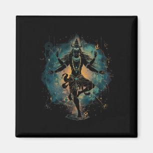 Shiva Spiritual Hindu God Tandava Dance Yoga Medit Magnet