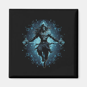 Shiva Spiritual Hindu God Tandava Dance Yoga Medit Magnet