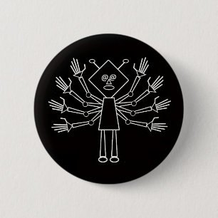Shiva the Destroyer 6 Cm Round Badge