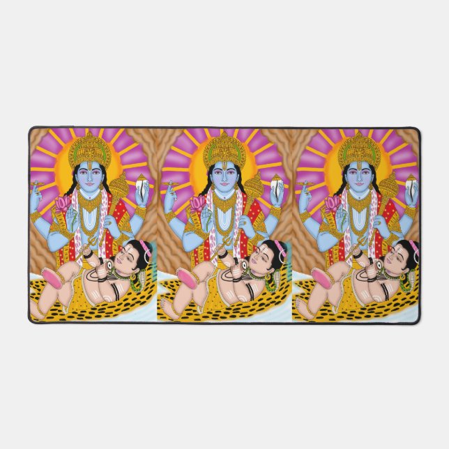 Shiva & Vishnu Mouse Pad – Divine Desk Accessory (Front)