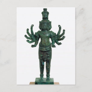 Shiva with many arms and heads, Angkor Postcard