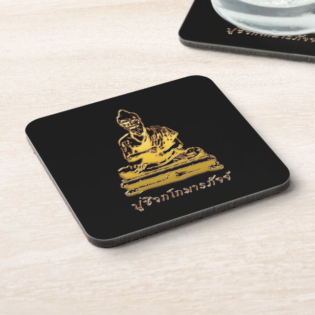 Shivago Komarpaj Buddha of Thai Massage Coaster (Left Side)