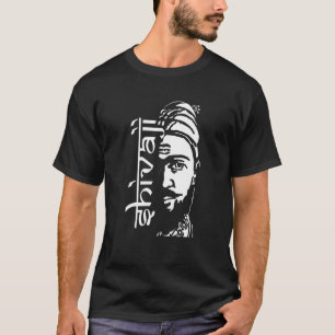 Shivaji Maharaj The Maratha King Marathi Design T-Shirt
