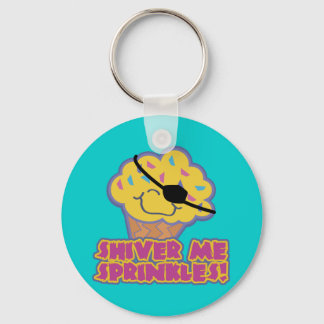 Shiver Me Sprinkles Pirate Cupcake Key Ring