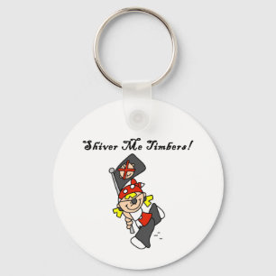 Shiver Me Timbers Tshirts and Gifts Key Ring