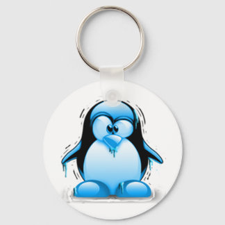 Shivering Cold Blue Tux Key Ring