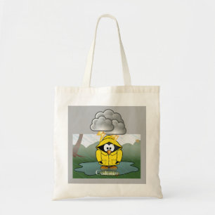Shivering Rainy Day Penguin Thunder_Cove Tote Bag