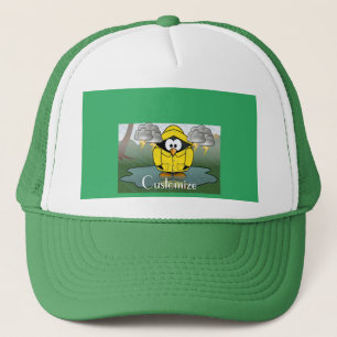 Shivering Rainy Day Penguin Thunder_Cove Trucker Hat