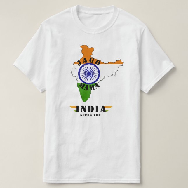 Shivraj Singh Chouhan, CM Madhya Pradesh Jago Mama T-Shirt (Design Front)