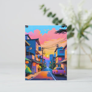 "Shizuka no Michi" (Quiet Street) Holiday Postcard