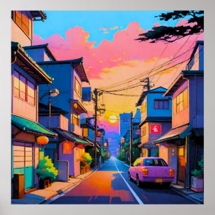 "Shizuka no Michi" (Quiet Street) Poster