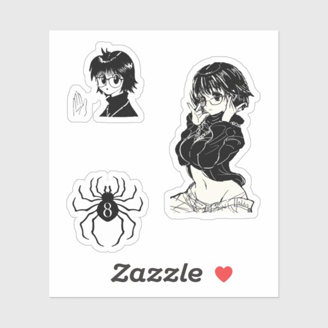 Shizuku Murazaki hunter x hunter  sticker pack (Sheet)