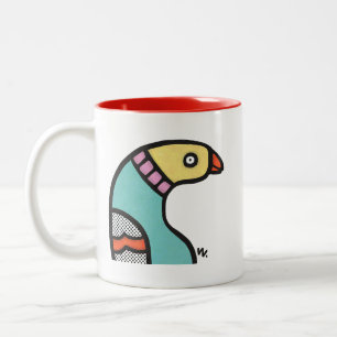 Shlumpy Bird Two-Tone Coffee Mug