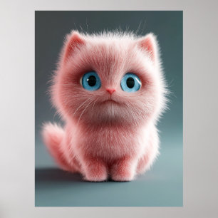 Shmu - The pink kitty Poster