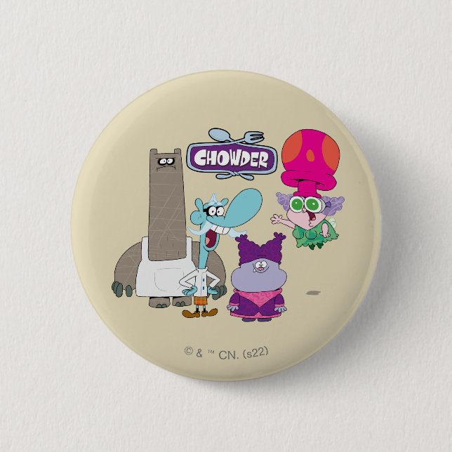 Shnitzel, Mung, Chowder, and Truffles 6 Cm Round Badge (Front)