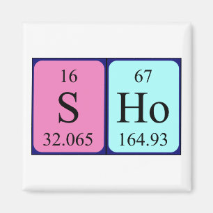 Sho periodic table name magnet