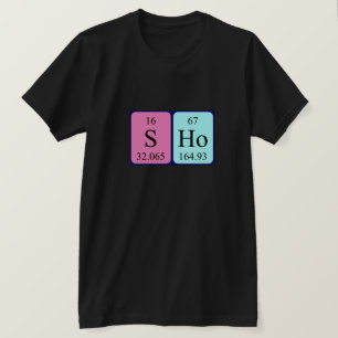 Sho periodic table name shirt