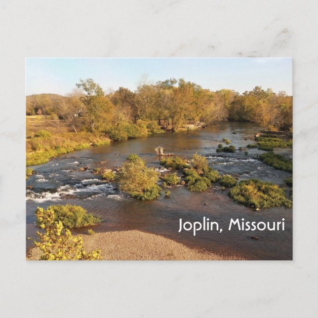 Shoal Creek at Joplin Missouri Autumn Season  Postcard (Front)