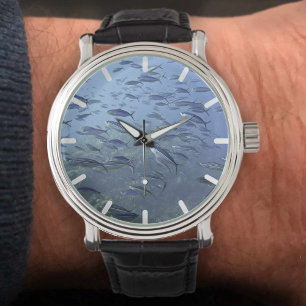 Shoal of Fish. Diving Underwater. Watch