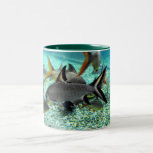 Shoal of fish Two-Tone coffee mug