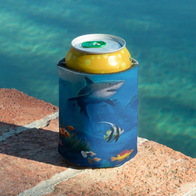 Shoal of fishes illustration   can cooler (In Situ Pool)