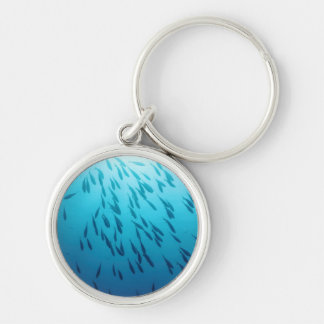 Shoal of fishes key ring