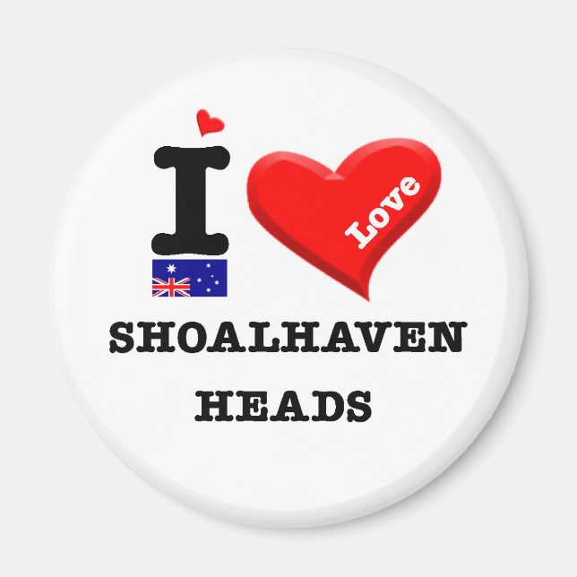 SHOALHAVEN HEADS - I Love Magnet (Front)