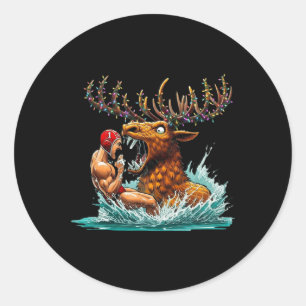 Shoalo Water-polo, Underwater Hockey, Uwr - Reinde Classic Round Sticker