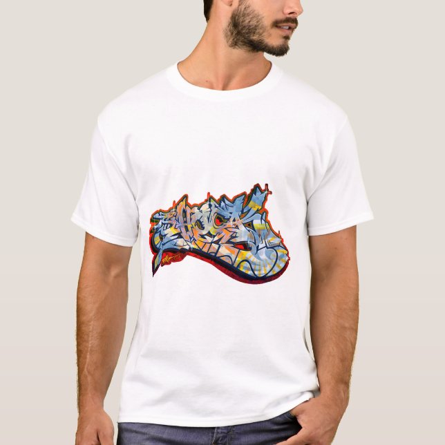 SHOCK ( Fat Graffiti on Shirt ) (Front)