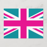 Shock Pink Union Jack British(UK) Flag