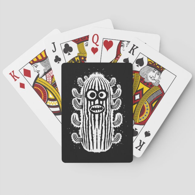 Shocked Cactus Playing Cards (Back)