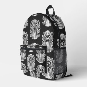 Shocked Cactus Printed Backpack