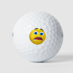 Shocked Emoji Design Golf Balls