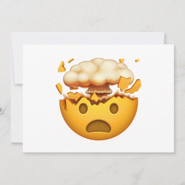 Shocked Face With Exploding Head - Emoji (Front)