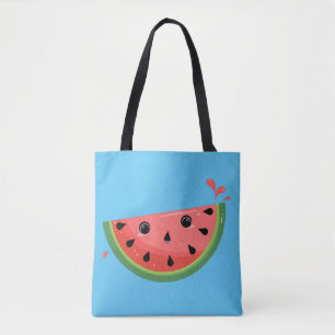 Shocked Kawaii Watermelon Tote Bag