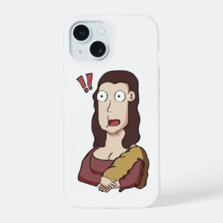 Shocked Mona Lisa iPhone 15 Case
