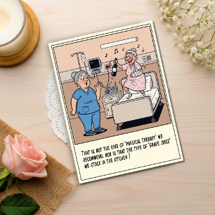 Shocked Nurse Watches Patient Dance Get Well Postcard