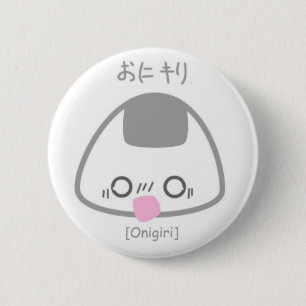 Shocked Onigiri 6 Cm Round Badge