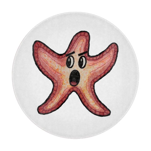 Shocked Starfish Cutting Board (Front)