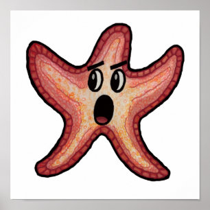 Shocked Starfish Poster