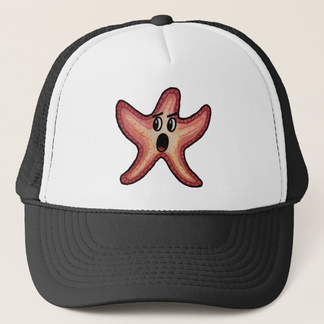 Shocked Starfish Trucker Hat (Front)