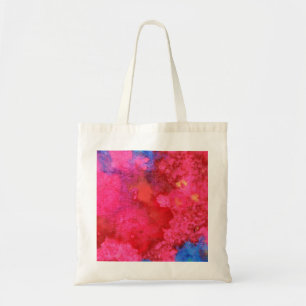 Shocking Hot Neon Pink Abstract Tote Bag