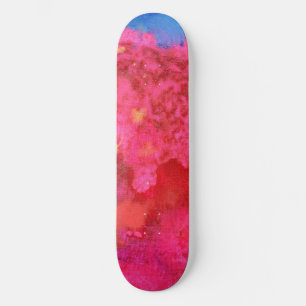 Shocking Hot Neon Pink Skater Girl Skateboard