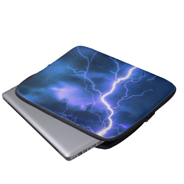 Shocking Lightning Strike Laptop Sleeve (Front Bottom)