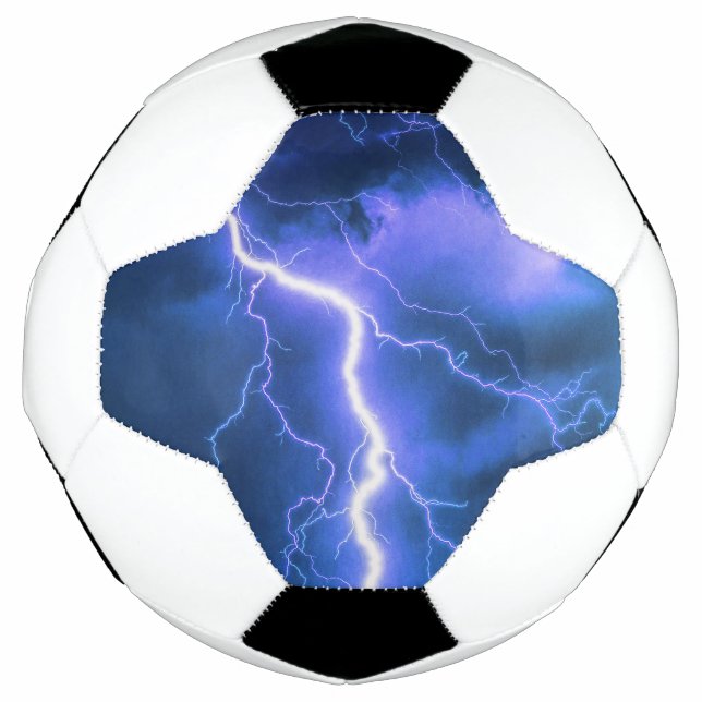 Shocking Lightning Strike   Soccer Ball (Front)