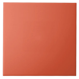 Shocking Orange Large Square Tile